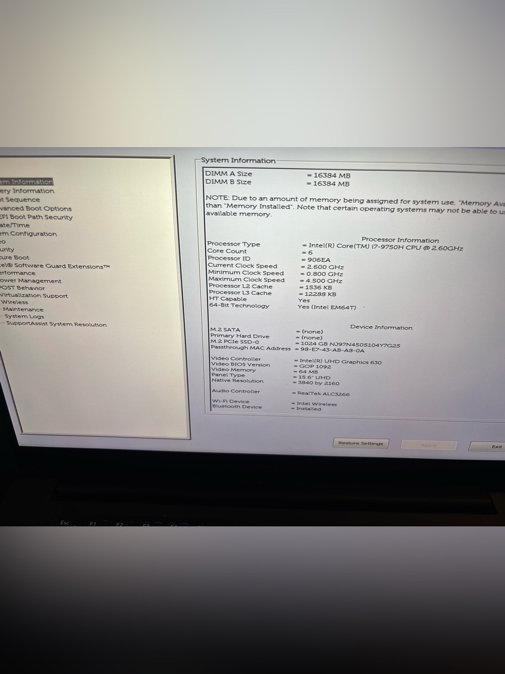 Dell precision 5540 - silver- Unbranded